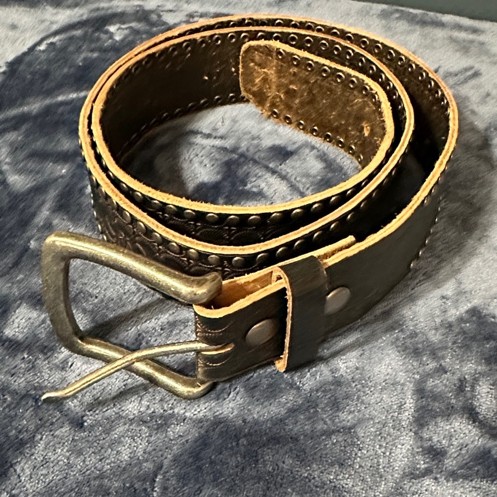 Women’s Black/brown BKE leather belt